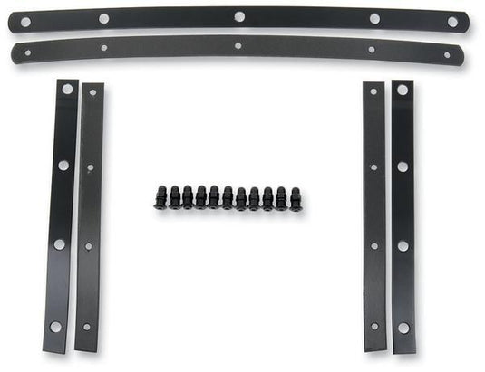 Memphis Shades MEM0915 Memphis Fats Windshield Straps - 11 Bolts - Black