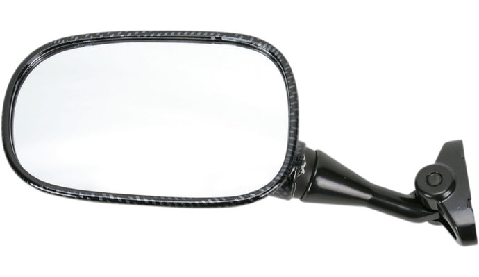 Emgo 20-87034 OEM Style Mirror - Carbon Fiber - Left