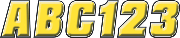 Hardline YEBLK500 Snowmobile ID Kit - Yellow/Black