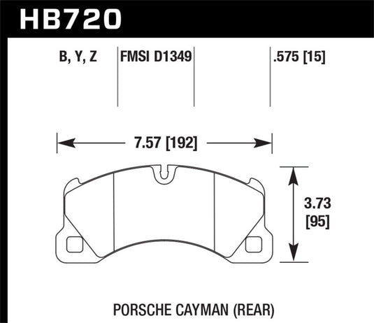 Hawk Performance HB720Z.575 HAWK Ceramic Brake Pad Sets