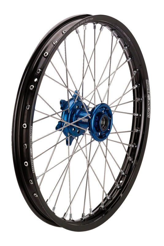 Moose Racing YF-14017-BKBU SX-1 Complete Front Wheel - 17in. x 1.40in.