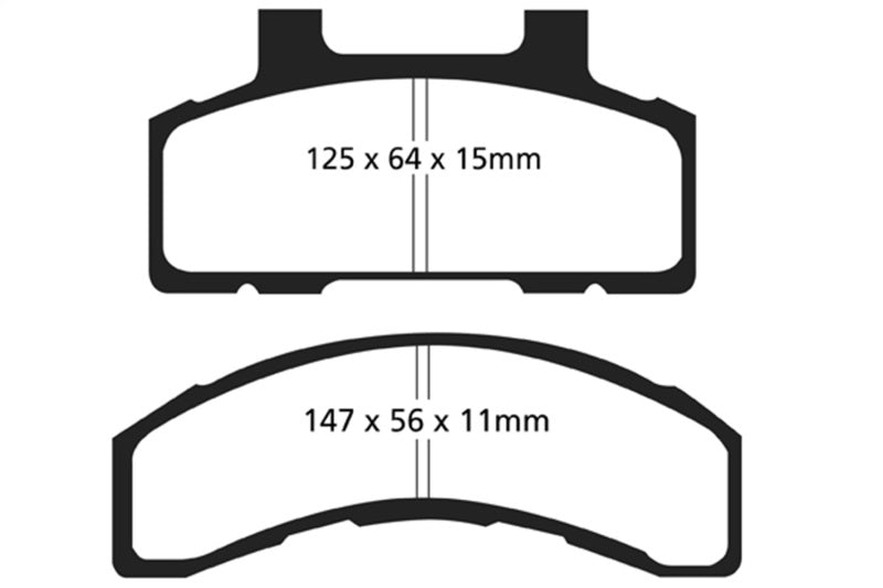 Load image into Gallery viewer, Ebc DP41240R EBC Yellowstuff Brake Pad Sets
