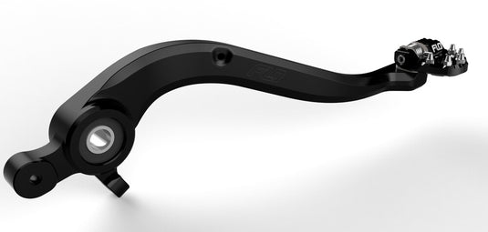 Flo Motorsports MXBP-522BLK Billet Folding Tip Brake Pedal - Black