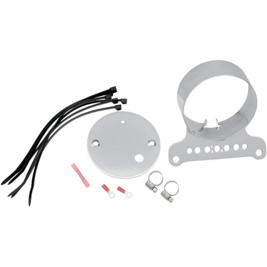 Drag Specialties 2210-0199 Gauge Bracket - Single - Chrome
