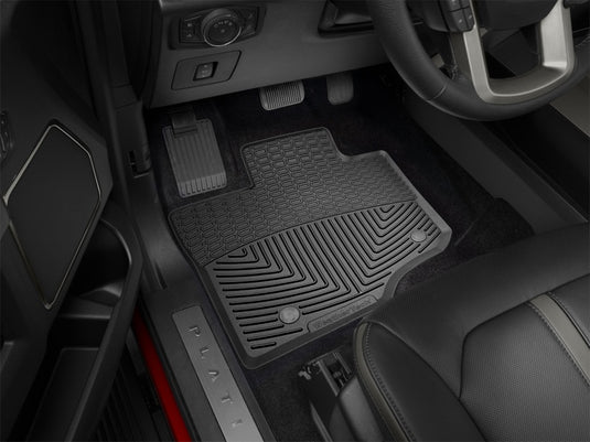 Weathertech W345 WT Rubber Mats - Front - Blk