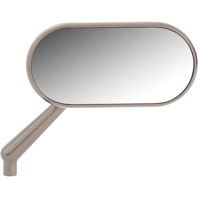 Arlen Ness 13-188 Forged Oval Mirror - Titanium Anodized - Right