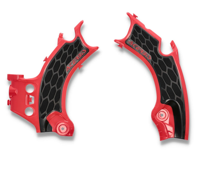 Acerbis 2911441018 X-Grip Frame Guards - Red/Black
