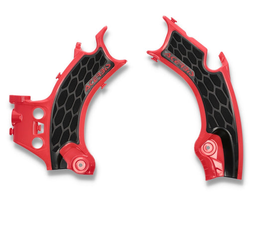 Acerbis 2911441018 X-Grip Frame Guards - Red/Black