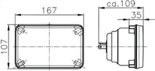 Hella 003177001 HELLA Universal Glass Light