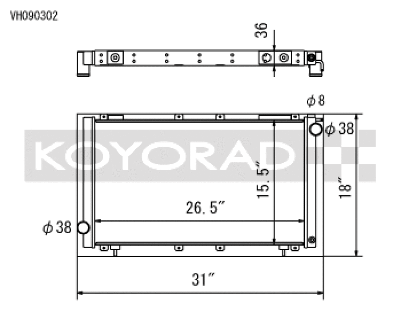Load image into Gallery viewer, Koyo VH090302 KOY Racing Radiators
