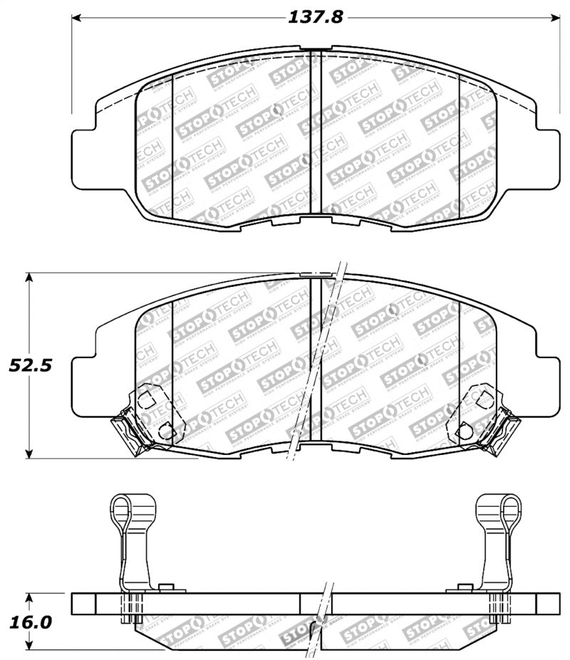 Load image into Gallery viewer, Stoptech 309.07640 ST Sport Brake Pads
