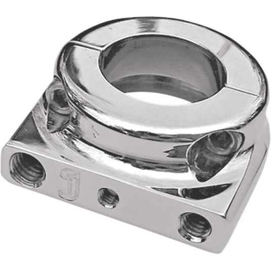 Joker Machine 03-148 JX Series Dual-Cable Throttle Housing - Thread-In Cable - Chrome
