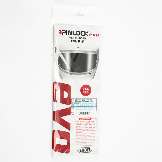 Shoei CWR-F Pinlock EVO Lens for X-Fourteen Helmets - Clear