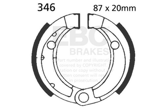 Ebc Powersports 346 EBC FA-SFA-X Brake Pads
