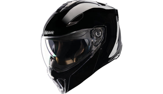 Icon Threshold Solid Helmet (X-Large, Glossy Black)