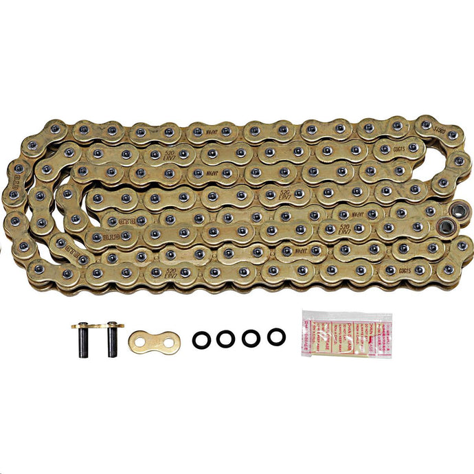 D.I.D M520ERV7120ZB 520 ERV7 Series Exclusive Racing Chain - 120 Links - Gold