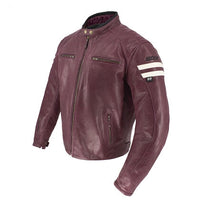 Joe Rocket Classic 92 Leather Jacket Oxblood/Cream Red