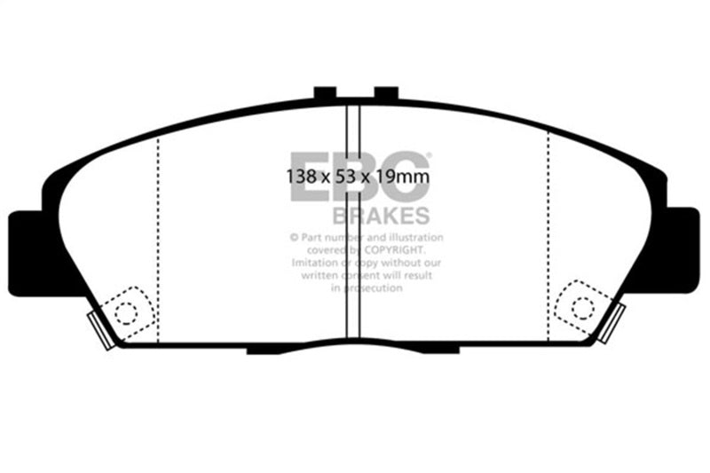 Load image into Gallery viewer, Ebc DP4975R EBC Yellowstuff Brake Pad Sets
