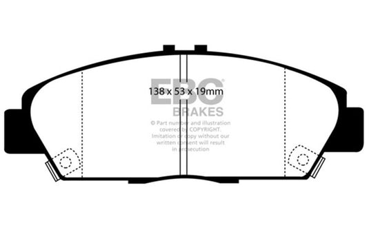 Ebc DP4975R EBC Yellowstuff Brake Pad Sets