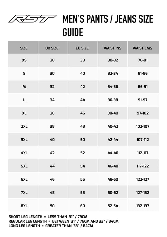 Rst S1 D30 Leather Pants (Md Short, Black)
