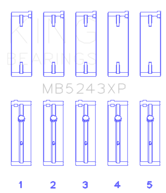 King Engine Bearings MB5243XP0.25 KING Performance Main Bearings