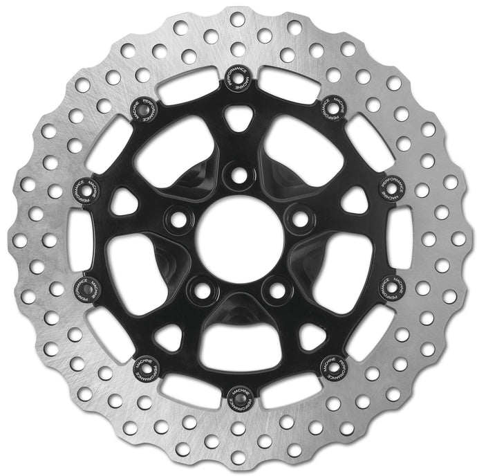 Performance Machine 0133-1535S-B Dominator Front Brake Disc - 11.5 - Black Anodized