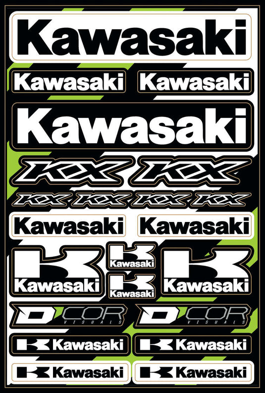 Dcor 40-20-101 Decal Sheet - Kawasaki 2.0