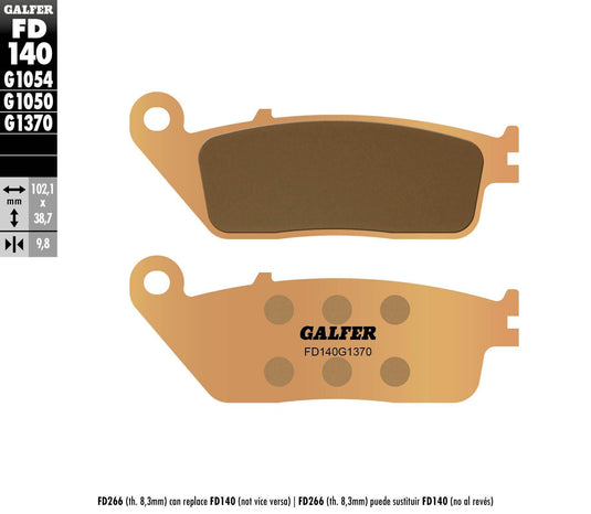 Galfer Brakes FD140G1370 HH Sintered Brake Pads