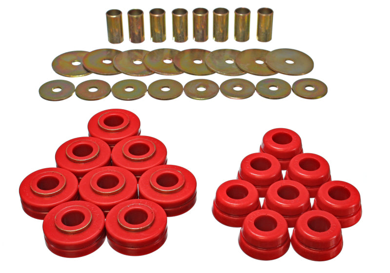 Load image into Gallery viewer, Energy Suspension 6.4101R ES Body Mounts - Red

