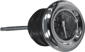 HardDrive 03-0091 Black Face Oil Dipstick with Temp Gauge - 2 3/4in.