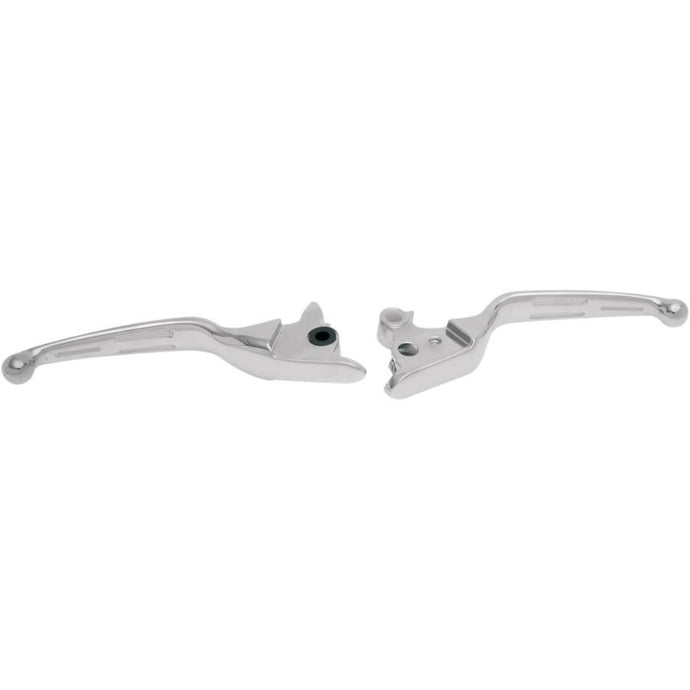 Drag Specialties 0610-0220 Slotted Wide Blade Lever Set - Chrome