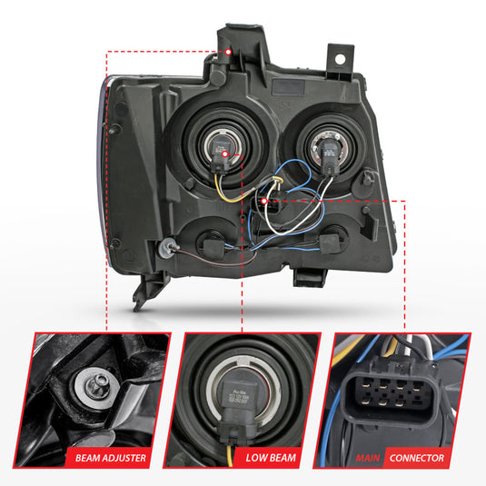 Anzo 111392 ANZ Crystal Headlights