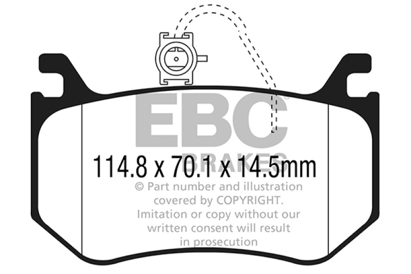 Load image into Gallery viewer, Ebc DP42326R EBC Yellowstuff Brake Pad Sets
