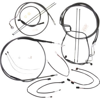 Magnum 4871012 Black Pearl Handlebar Installation Kit for 15in-17in. Ape