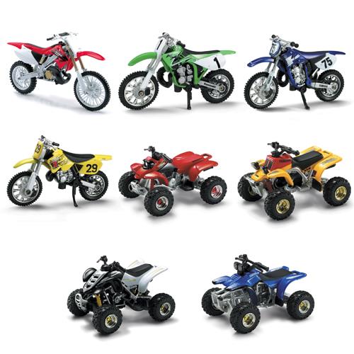 New Ray Toys 06227C 1:32 Scale ATV & Dirtbike 24 Piece Assortment w/ Display Box