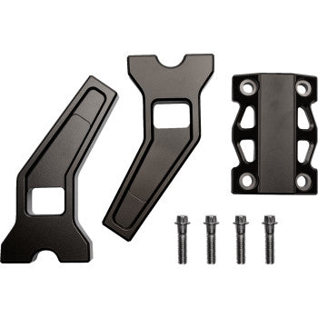 La Choppers LA-7471-06Z 1in. Pullback Riser Kit - 6in. - Raw Aluminum