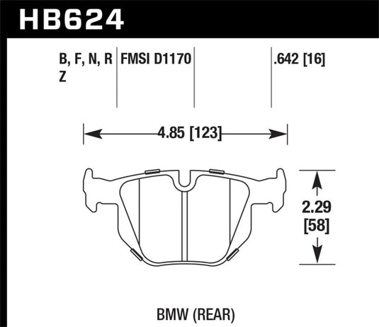 Hawk Performance HB624Z.642 HAWK Ceramic Brake Pad Sets