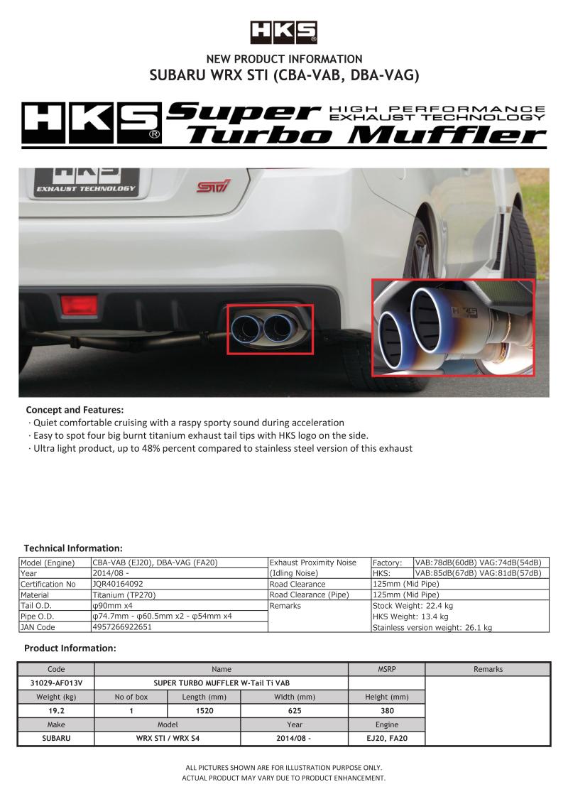 Load image into Gallery viewer, Hks 31029-AF013V HKS Exhaust - Super Turbo
