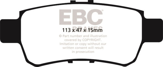 Ebc DP41744R EBC Yellowstuff Brake Pad Sets