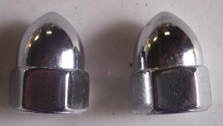 Drag Specialties DS-190858 Chrome Acorn Nuts - 3/8in.-24