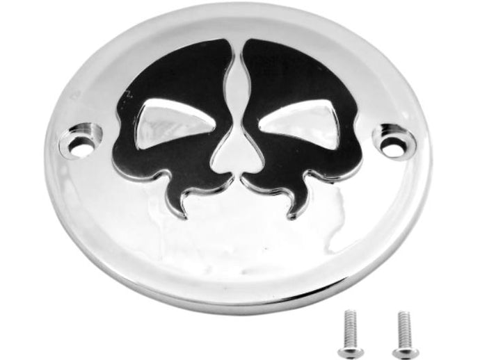 Drag Specialties 0940-1614 Split Skull Points Cover - Chrome