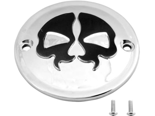 Drag Specialties 0940-1614 Split Skull Points Cover - Chrome