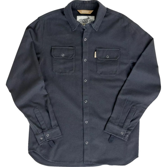 Biltwell Inc. HI Test Flannel Shirt (Medium, Black)
