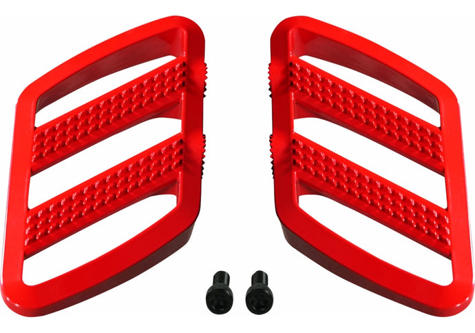 Show Chrome 41-426RD Combat Floorboards - Driver - Red