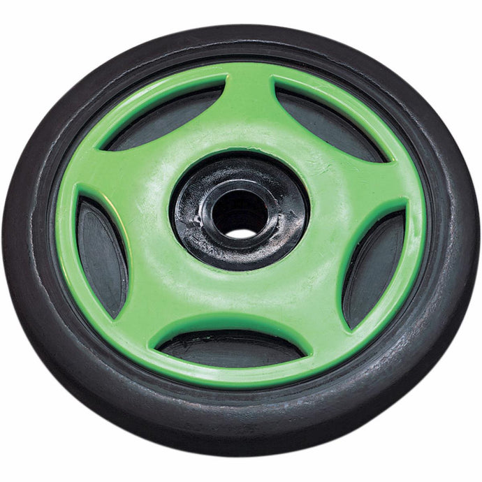 Parts Unlimited 04-200-11 Colored Idler Wheel - 5.63in. x .625in. (With Insert) - Green