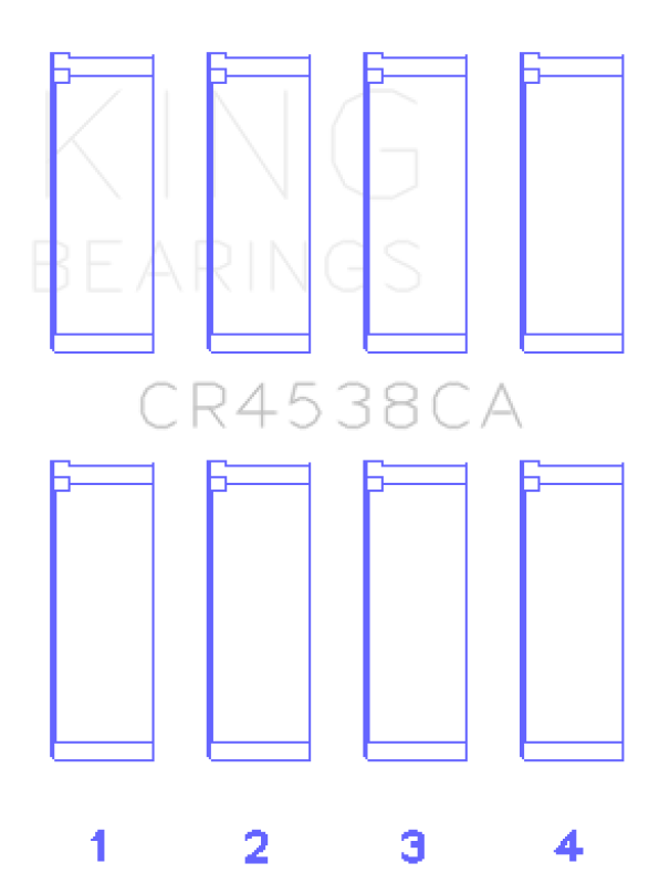 Load image into Gallery viewer, King Engine Bearings CR4538CA0.25 KING Connecting Rod Bearings
