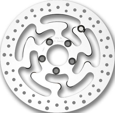 Harddrive 11-066 Touring Rear Brake Rotor - 11.8in. - Polished