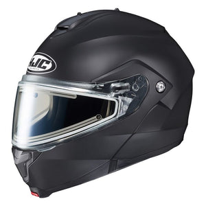HJC C91 Solid Snow Helmet with Electric Shield Semi Flat Black Black