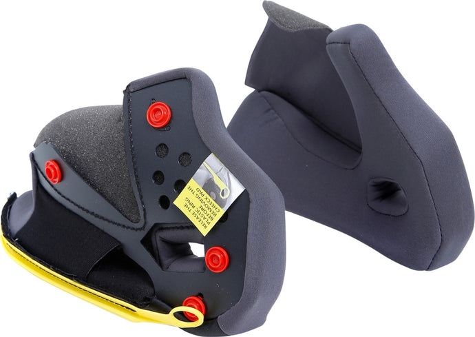 Agv Cheek Pads for Tour Helmets - Gray/Black - Sm