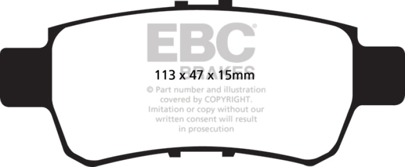 Load image into Gallery viewer, Ebc DP41744R EBC Yellowstuff Brake Pad Sets
